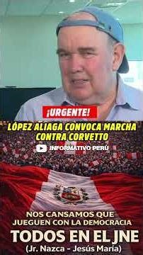 PORKY CALLS FOR A MARCH AGAINST THE ONPE