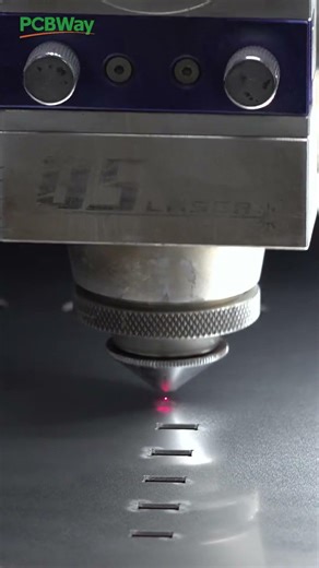 PCB laser drilling.🌟Faster and more accurate. #pcbway #shorts #factory