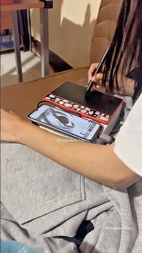 android phone w/ pen tablet (xppen deco fun xs) #digitalart #ibispaintx #drawingtablet #sketch
