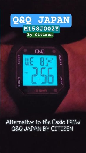 Q&Q M158J002Y ❤️ The best alternative to Casio watches like Casio F91W Or Casio W217H #Q&Q