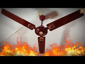 Ceiling Fan Falling on Fire 🔥| Rope Wobble | Part 66 | 4K60fps