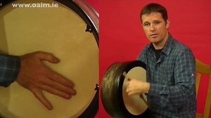 Irish Bodhrán Lesson with Jim Higgins! In this lesson Jim demonstrates a funky rhythm to accompany reels. Listen, watch and play along! [ MP3’s and more lessons from Jim are available at: http://www.oaim.ie/course/40/bodhran-technique ] | Online Academy of Irish Music