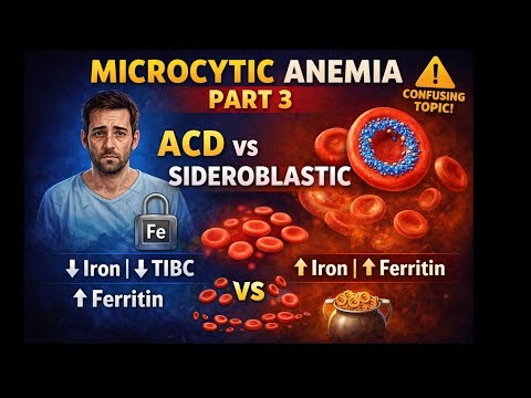 MICROCYTIC ANEMIA PART 3 | ANEMIA OF CHRONIC DISEASE + SIDEROBLASTIC ANEMIA | MBBS | USMLE | NEET PG