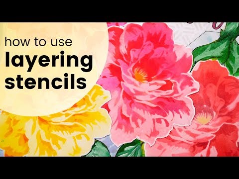 How to use Layering Stencils| Creating Layered Images Using any Stencil