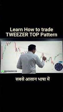 How to Trade Tweezer Top Pattern | Bearish Reversal Setup 📉#TweezerTop #BearishReversal #shorts