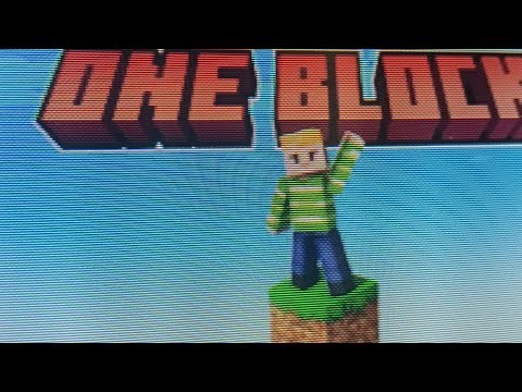 How can you play a one block in Minecraft