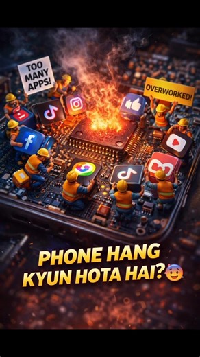 “Why Your Phone Hangs? | CPU Overload Explained | Asif Iqbal Physics Study”