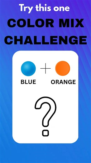 2 Color Mix Challenge 🎨 comment your answer 👀👇🏻