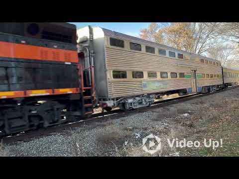 Chasing the Pere Marquette 1225 pulling the North Pole Express 12/21/2025