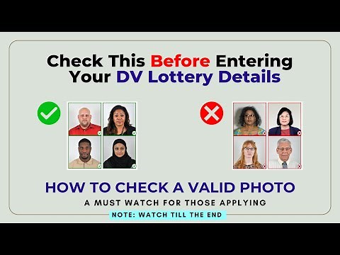 How to Check a Valid DV Lottery Green Card Passport Photo | Avoid Disqualification