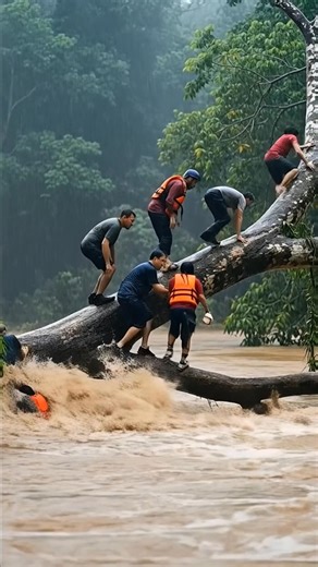 Rescue in the Flood – People Climbing to Safety Amid Rising Waters 🌊🌧️ #BreakingNews #ExtremeWeathe #CityFlood | Indian Technology