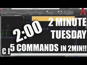 5 AutoCAD Commands You Need to Know in Two Minutes! - 2 Minute Tuesday