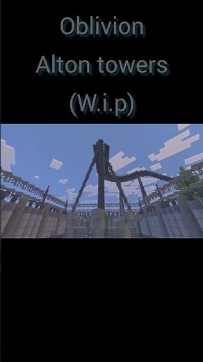oblivion alton towers minecraft #minecraft #minecraftbuilding #gaming