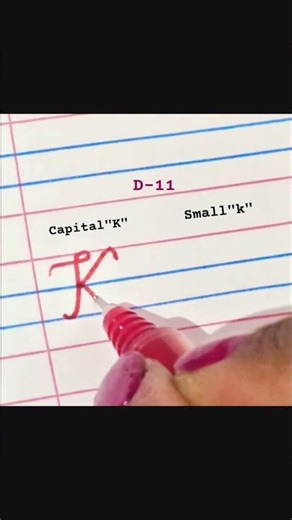 Day 11 ✍️ Cursive Capital K & Small k | Fix Your Handwriting Fast! 💯