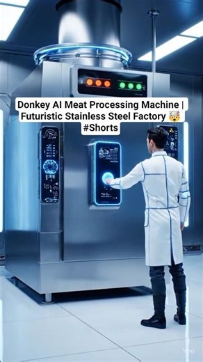 Donkey AI Meat Processing Machine | Futuristic Stainless Steel Factory 🤯 #Shorts