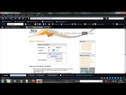 Bitrate Calculator - Optimale Bitrate errechnen