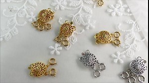 Layered Necklace Clasp Slide Jewelry Clasps,Stainless Silver Strands Jewelry Spacers Necklace Separator for Layering, Tangle Free Multiple Bracelet Lock Connectors with Lobster Spring Ring Lock