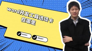 word开发工具选项卡在哪里