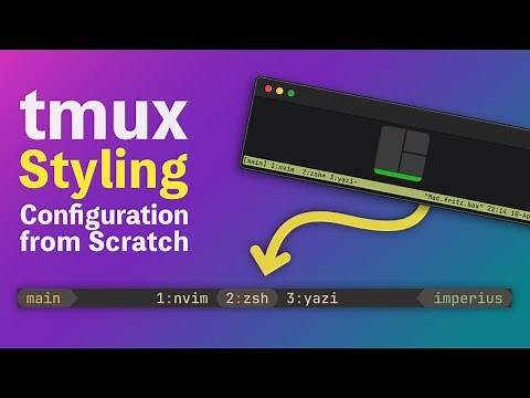 The Perfect Tmux Statusbar: Custom Theming and Styling | Tmux from Scratch Part 2