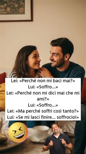 💋 Soffrocio 😂😂 #shorts #humoritaliano #battutaitaliana #coppia #ironia #piccante
