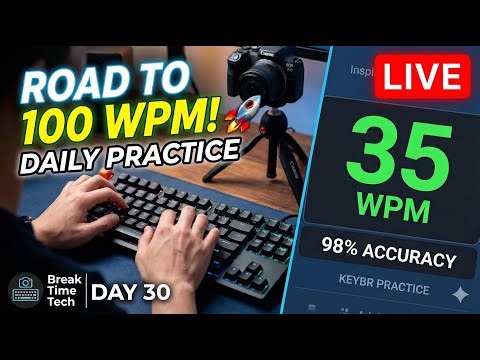 Road to 100 WPM: Day 30 Typing Practice ⌨️
