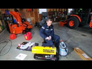 Master 80000 Kerosene Forced Air Torpedo Heater & FloTool Siphon Link in the description