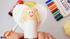 How to Make a Toilet Paper Roll Angel