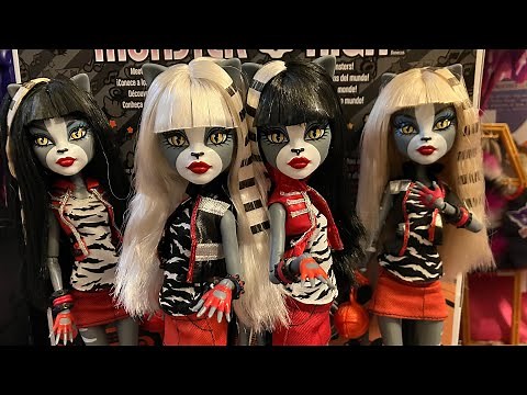 MONSTER HIGH CREEPRODUCTION WERECAT TWINS MEOWLODY AND PURRSEPHONE REVIEW AND UNBOXING