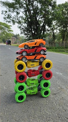 Toy Rc Seven Racing Car Tower Challenge 😱😱