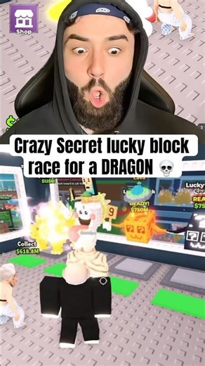 I won a DRAGON in a Steal A Brainrot lucky block RACE