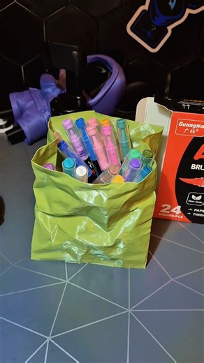 ❌ Not a paper bag…  It’s 3D printed! Paper bag downloaded from @makerworld_ , printed with @anycubicofficial Kobra 3 Combo + Anycubic filament  That paper bag effect is crazy realistic 勞 Would you put pens in it… or something else?  #3DPrinting #Anycubic #Kobra3Combo #MakerWorld #3DPrint | Alfredo Marchese Iezza | Facebook