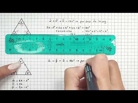 TRIANGLES - How to calculate their angles from their characteristics and properties - Part 3