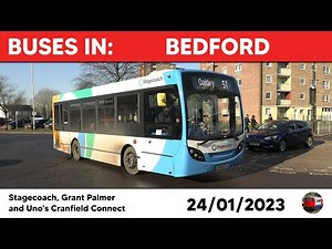 Buses in Bedford 24/01/2023