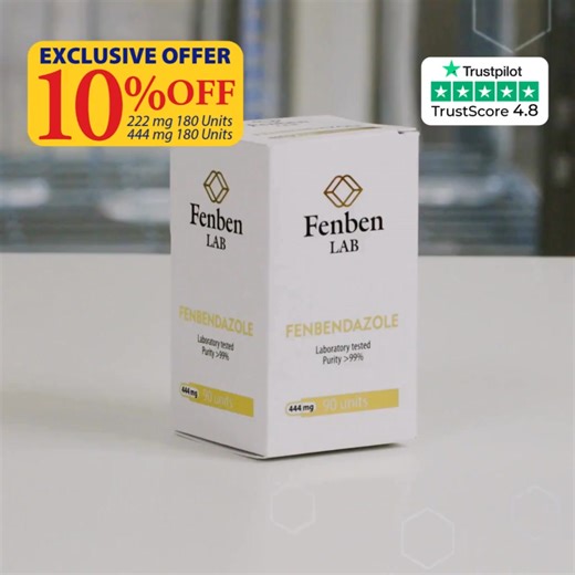 Exclusive offer on our premium 222 mg and 444 mg capsules! Get 10% OFF on all 180-unit bottles. Laboratory-tested, European-made quality. | Fenben Lab