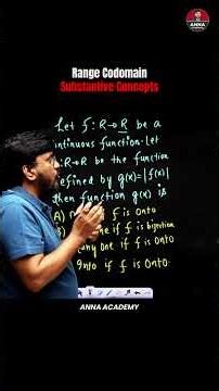 The Concept of Onto Function Finally Explained | ANNA Sir
