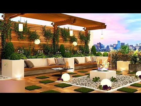 AMAZING! ROOFTOP URBAN GARDEN DESIGN IDEAS | 25 BEAUTIFUL ROOF GARDEN LANDSCAPE AND LIVING SPACE