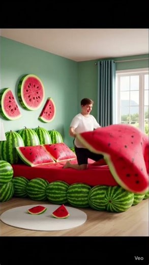 “तरबूज से बना Luxury Bed 😳 Viral Video”🍉🍉 “तरबूज से बना ऐसा कमाल! देखकर दिमाग हिल जाएगा 😲