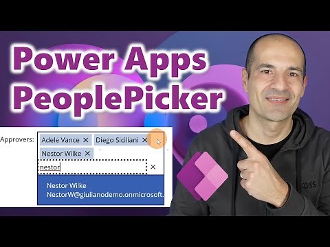 How to create a People Picker in Power Apps