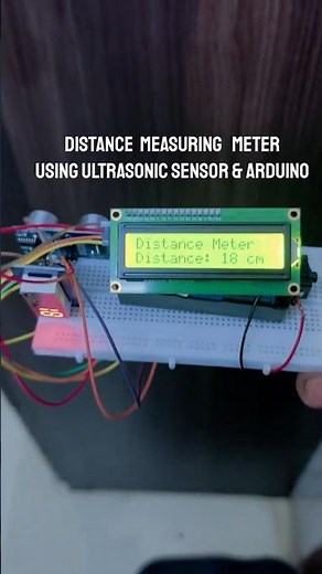 Arduino Distance Measuring Device using Ultrasonic Sensor #arduino #scienceproject #arduinoproject
