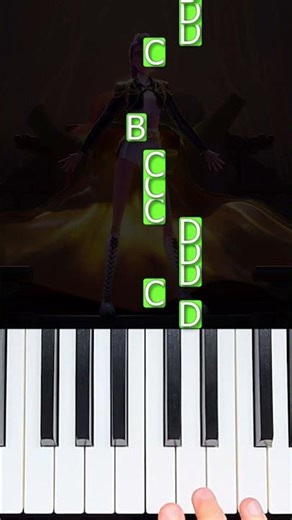 Golden (KPop Demon Hunters) easy piano tutorial #shorts