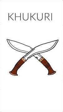 How to Draw Khukuri Step by Step | Gurkhas Khukuri Drawing #drawing #shorts #ytshorts