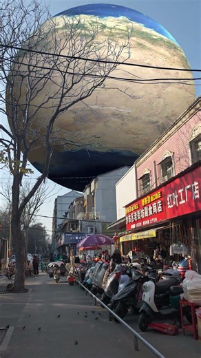 I saw a planet landing, do you know which planet it is? #SpecialEffects #Astronomy #Relaxation