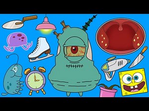스폰지밥 플랑크톤 인형 변신시키기 스톱모션 Spongebob Plankton Doll Transformation(Operation) Stop Motion