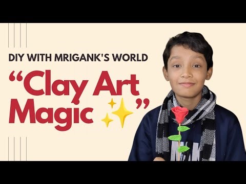 DIY Clay Rose 🌹 | Easy Handmade Flower Craft at Home | Clay Art Tutorial