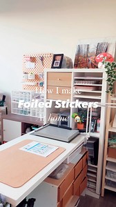 76K views · 2.6K reactions | what i use to make foiled stickers at...