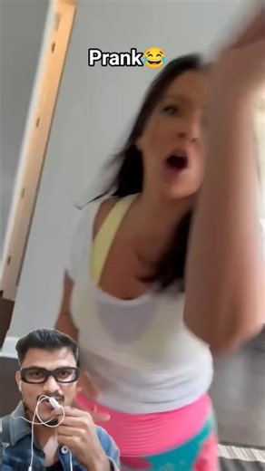 snap popper prank on wife! 😂 #funny #couples #shorts