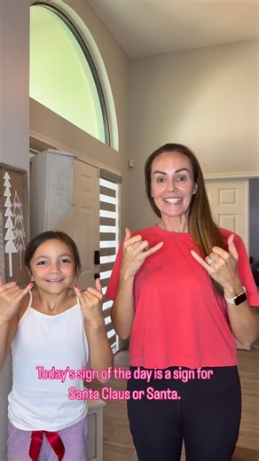 Krystan| American Sign Language Interpreter on Instagram: "⭐️ Sign of the Day: The most requested holiday sign of all 🎅 The sign for Santa 🎅🏽 ➡️Drop ASL to grab our free ASL mini masterclass! #learnasl #signlanguage #americansignlanguage #aslcommunity #hardofhearing SEO| ASL keywords: learn ASL, American Sign Language, ASL songs, sign language for kids, Deaf culture"