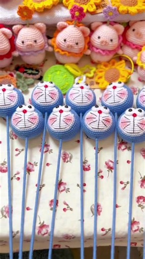 Handmade DIY Crochet Cute Doraemon Crafts