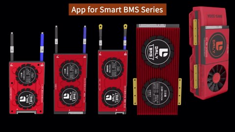 DALY BMS 8S 24V 100A LiFePO4 Battery Protection Module PCB Protection Board with Balance Leads Wires NTC BMS for 18650 Battery Pack 24V in Inverter Home Energy Storage（Standard BMS,100A）