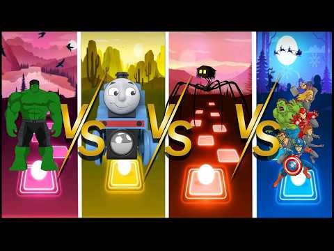 Hulk 🆚 Thomas Train 🆚 House Head Spider 🆚 Avengers Endgame 🎶 Who Is Best